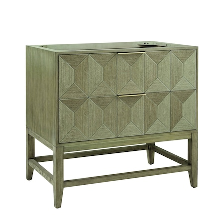 James Martin Vanities Emmeline 36in Single Vanity Cabinet, Pebble Oak D100-V36-PBO